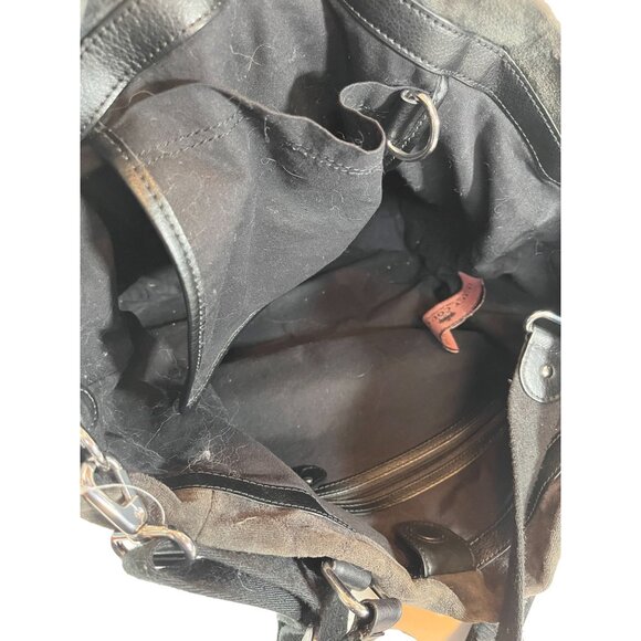 Juicy Couture Black Heart Jacquard Dearest Hobo Handbag With Charm & Adjustable - Picture 8 of 15